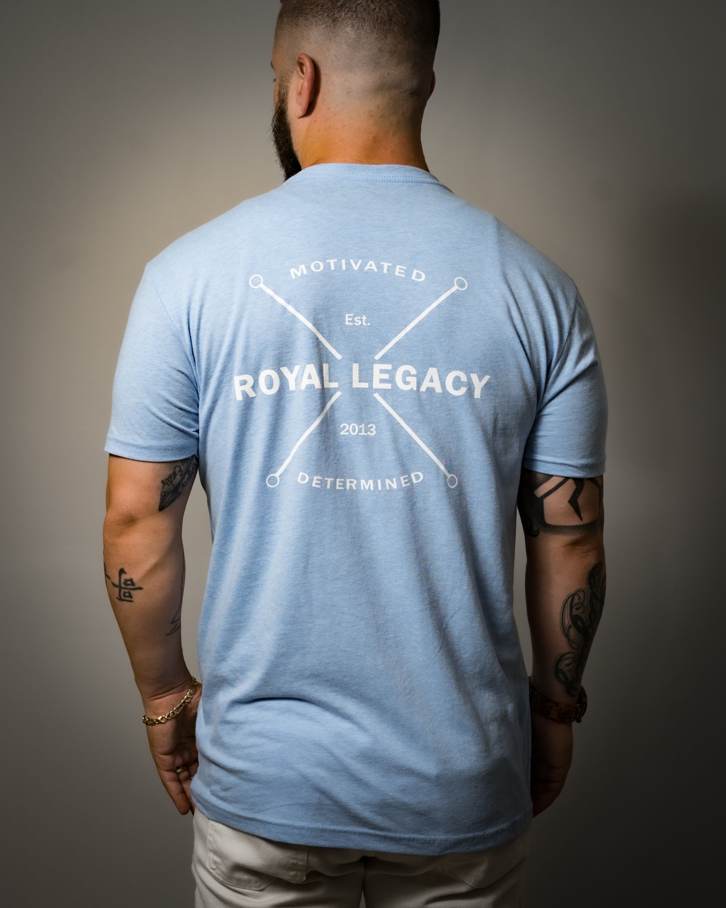 Motivation Tee Columbia Blue